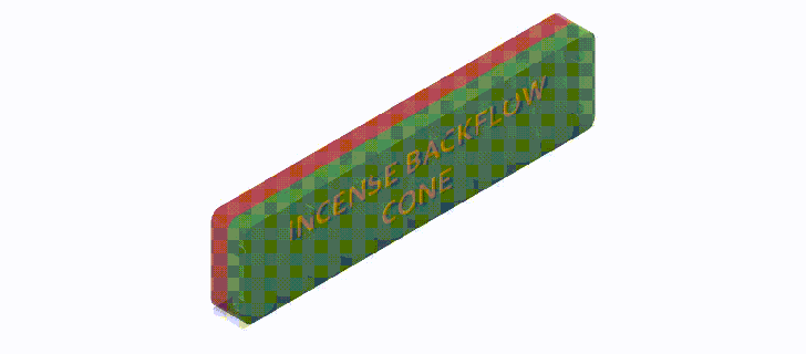 incense backflow mold - cone 3d print model - Mito3D