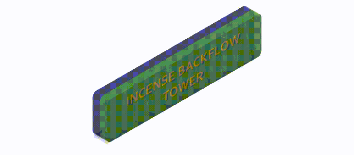 incienso reflujo molde torre molde incienso torre incienso molde incienso molde torre reflujo 3d print model - Mito3D