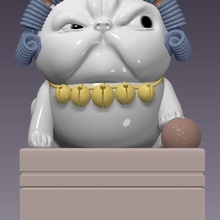 incense base - angry cat 1 3d print model - Mito3D