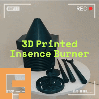 incense burner nozzle shaped decor 3d print model - Mito3D