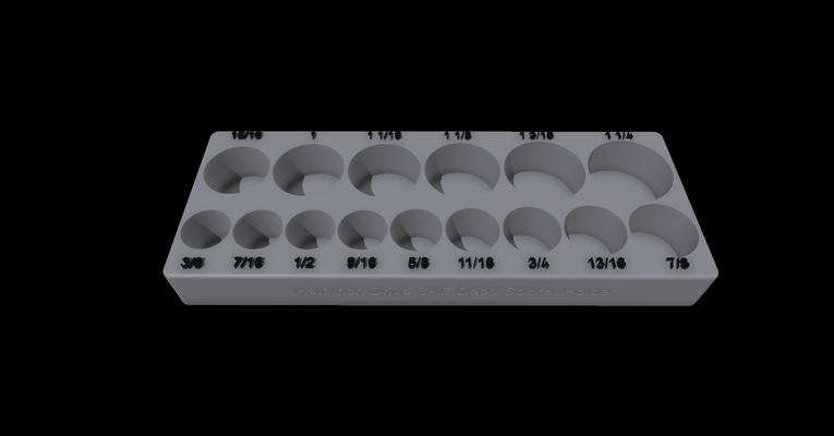 zoll fahrt einschlag sae steckdose halter unterstützung werkzeug inhaber steckdosen 3d print model - Mito3D