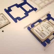 3 inç 2 sabit disk sürücü ssd bracket gadget bilgisayar depolama spacer monte edin adaptör pc durumda hdd mount 25 3d print model - Mito3D