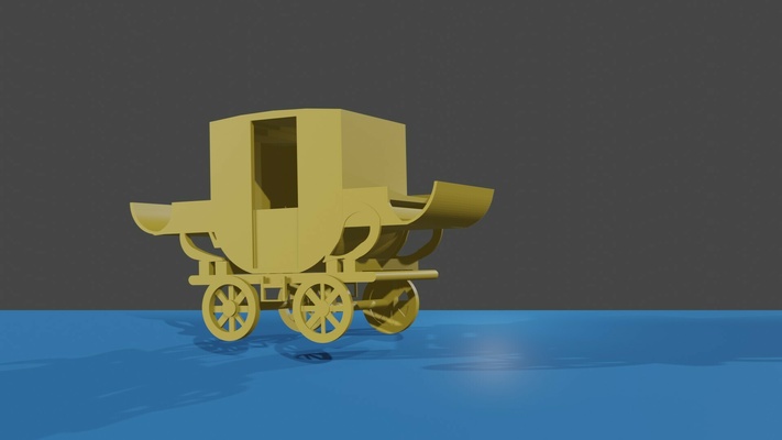 incomplete attempt carriage h0 budweiser horse railroad 19th century budweis ho horse-drawn trolley 3d print model - Mito3D