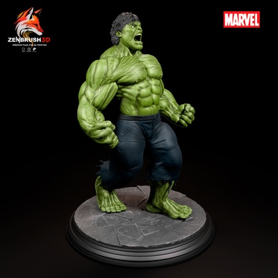 incrível hulk 2008 3d impressão arte filme corpo herói maravilha furioso bandeira marca rufo eric mim edward norton vermelho mutante fisiculturista gigante verde piscina morta carcaju homem aranha veneno 3d print model - Mito3D