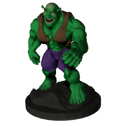 incrível encolher maravilha hulk Disney shrek 3D print model - Mito3D