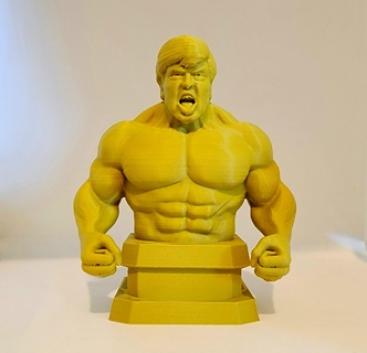 incredibile trulk briscola hulk donald fallimento divertimento politica 3d print model - Mito3D