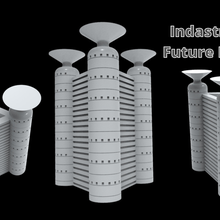 indastria tower - future boy conan il ragazzo del futuro 3d print model mirai sh nen konan 3d print model - Mito3D