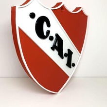 independente escudo futebol clube super liga cai vermelho Vovô 3d print model - Mito3D