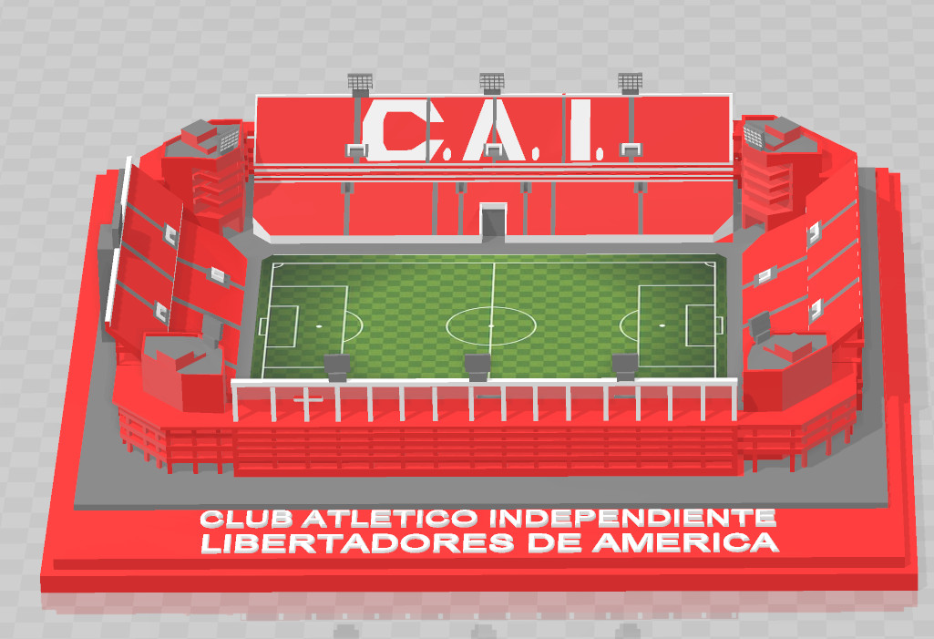 Independente libertadores América futebol estádio estadio Argentina Buenos aires cai libertaes 3D print model - Mito3D