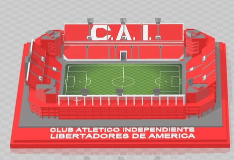 independiente libertadores America fútbol futebol estadio argentina aires cai libertades 3d print model - Mito3D