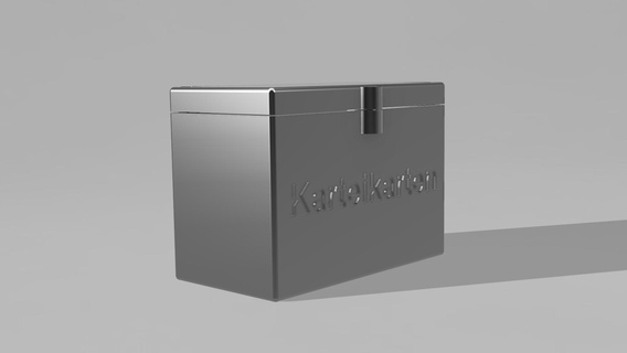 index cards box kateibox maps 3d print model - Mito3D