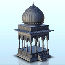 indian altar dome 12 - flames war bolt action oriental age sigmar medieval warhammer architecture asia thumbnails building scenery wargame figures game land games accessories 3d print model - Mito3D