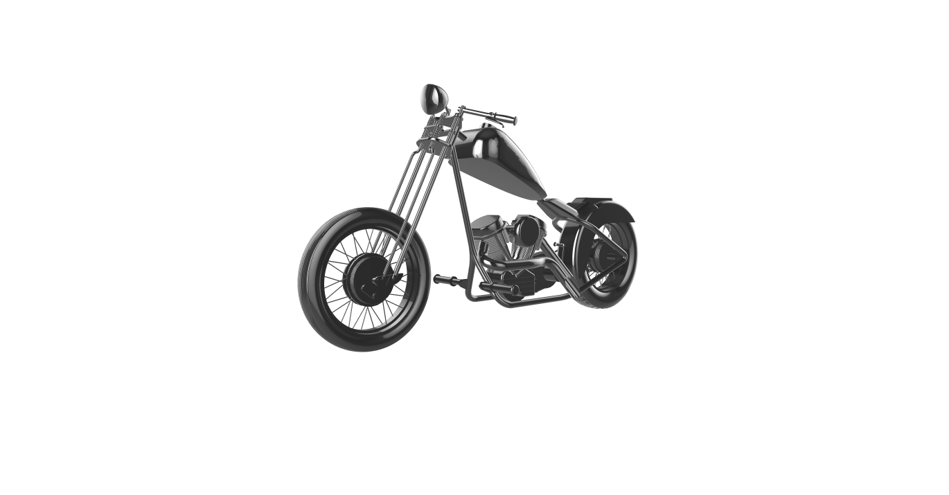 indisch Bobber moto Motorrad Motor Fahrrad le la motorrad 3D print model - Mito3D