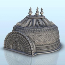 indian circular temple 9 - flames war bolt action oriental age sigmar medieval warhammer architecture asia thumbnails building scenery wargame figures game land games accessories 3d print model - Mito3D
