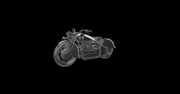 indiano 402 1928 moto motocicleta motor bicicleta le la motorrad 3d print model - Mito3D