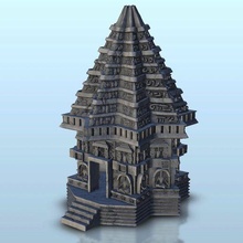 Hintli Hindu shikara tapınak şakak mabet alevler savaş cıvata aksiyon oryantal yaş Sigmar Ortaçağa ait Warhamme mimari Asya küçük resimler bina manzara oyunu rakamlar oyun arazi 3d print model - Mito3D