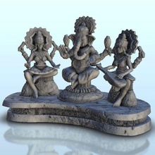 Hintli Hindu heykel Ganesha alevler savaş cıvata aksiyon oryantal yaş Sigmar Ortaçağa ait Warhammer mimari Asya küçük resimler bina manzara oyunu rakamlar oyun arazi 3d print model - Mito3D