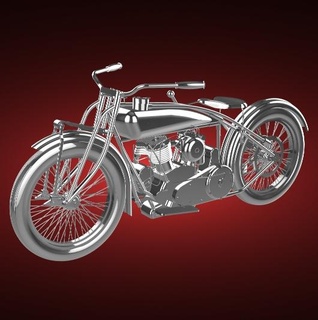 indian scout 1925 600cc motorbike motorcycle bike motor bicycle two-wheeled vehicle biker sport moto top speed turbo roadster chopper 3d print model - Mito3D