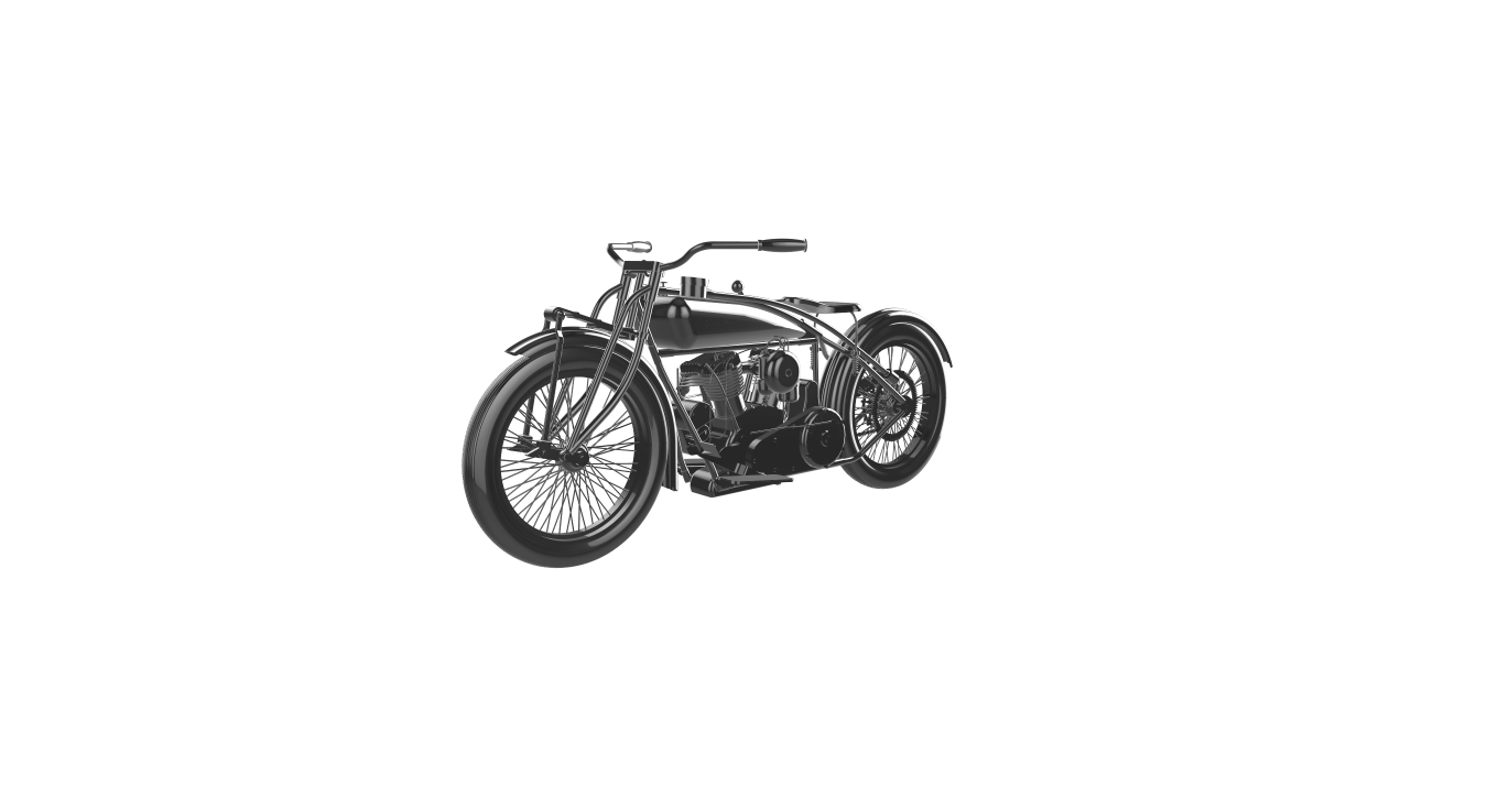 indian scout 600cc 1925 moto motorbike motorcycle motor bicycle le motocycle la motorrad motocykl motocicletta 3D print model - Mito3D