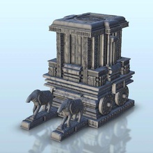 indian temple animal statues - flames war bolt action oriental age sigmar medieval warhammer architecture asia thumbnails building scenery wargame figures game land games accessories 3d print model - Mito3D