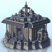 Hintli tapınak şakak mabet Shiva heykeller 15 alevler savaş cıvata aksiyon oryantal yaş Sigmar Ortaçağa ait Warhammer mimari Asya küçük resimler bina manzara oyunu rakamlar oyun 3d print model - Mito3D