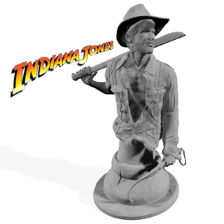 Indiana Jones buste art films libre action film héros 3d print model - Mito3D