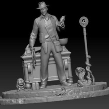 Indiana Jones diorama film 3d print model - Mito3D