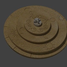 indiana jones fate atlantis - stone discs mold fail of indy props 3d print model - Mito3D