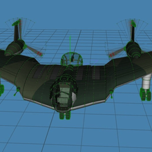 ındiana jones fw1 uçan kanat oyun araç 3d print model - Mito3D