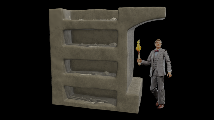 indiana jones venezianisch katakomben diorama 3 75 6 zahlen spiel abenteuer serie zoll zahl retro sammlung rahmen 375 zuletzt kreuzzug benutzerdefiniert spielzeug sammeln hasbro 3d print model - Mito3D