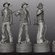 Indiana Jones 3d print model - Mito3D
