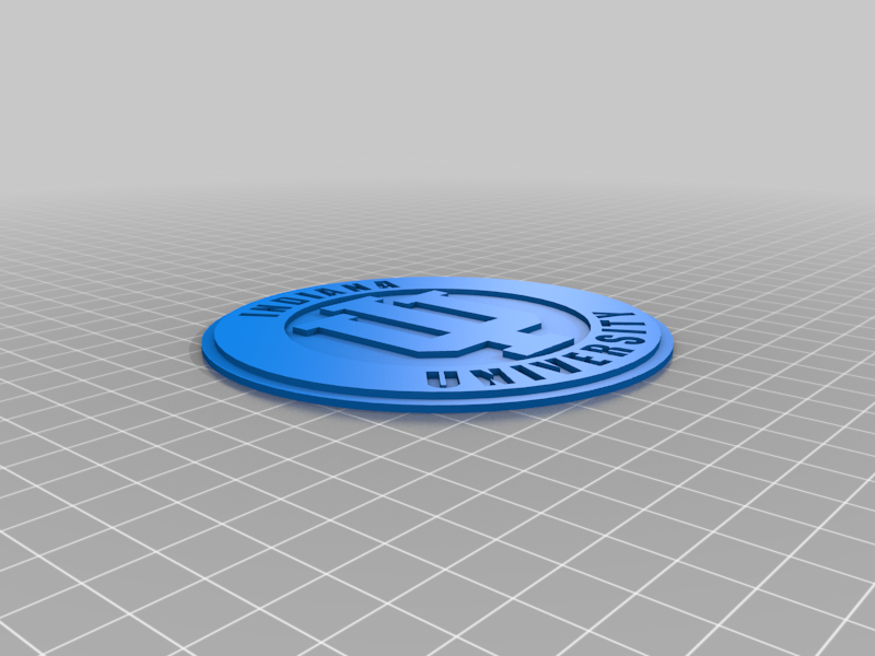 indiana university logo signs logos 3D print model - Mito3D