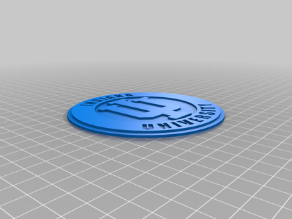 Indiana Üniversite logo işaretler logolar 3d print model - Mito3D