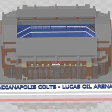 Indianapolis puledri lucas olio campo architettura calcio nfl americano graticola paydirt indy afc cena stadio oli 3d print model - Mito3D