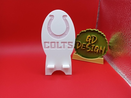 indianapolis colts nfl travel phone stand 3d print model - Mito3D
