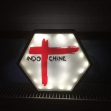 Indochine logo LED lampe 3d print model - Mito3D