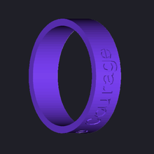 indomabile coraggio gioielleria personalizzato anelli 3d print model - Mito3D
