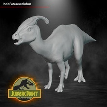 indoparasaurolohus 3d print model - Mito3D