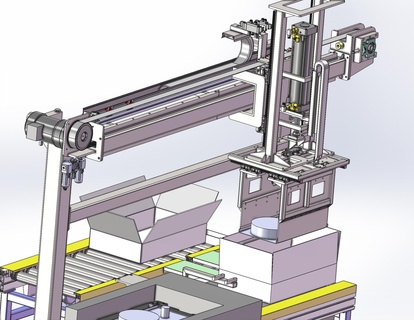 industriale 3d modello automatico inscatolamento macchina 3d print model - Mito3D