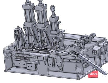 industriell 3d Modell Biegen Gestaltung Schlagen Maschine 3d print model - Mito3D