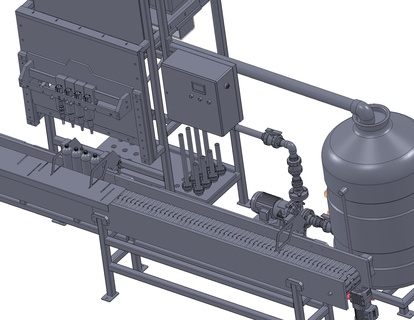 industrial 3d modelo engarrafamento máquina 3d print model - Mito3D