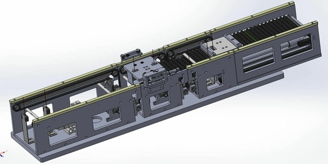industrial 3d modelo caixa transportador 3d print model - Mito3D