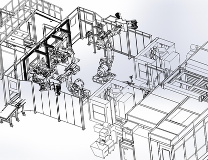industrial 3d modelo bloco motor corpo Produção linha 3d print model - Mito3D