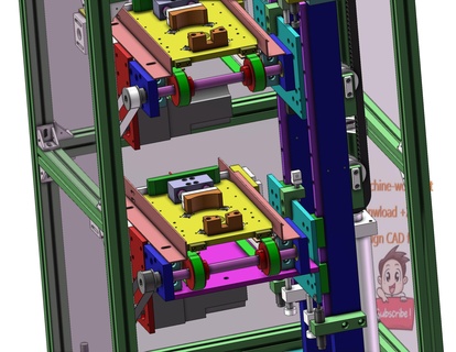 industrial 3d model double layer conveyor 3d print model - Mito3D