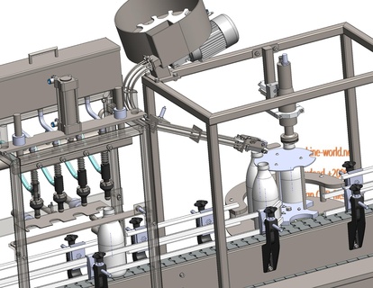 industrial 3d model filling capping machine 3d print model - Mito3D