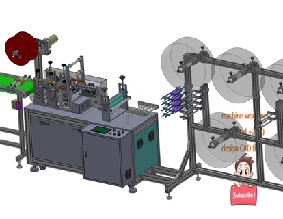 industrial 3d model kn95 mask making machine 3d print model - Mito3D