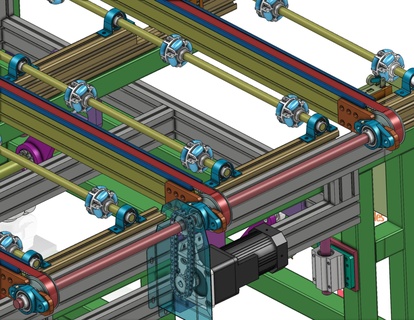 industrial 3d model lift reverse conveyor convoyeur l vateur et inverseur 3d print model - Mito3D