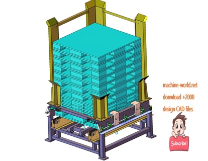 industrial 3d model pallet sorting machine 3d print model - Mito3D