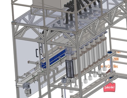 industrial 3d modelo petróleo relleno máquina 3d print model - Mito3D