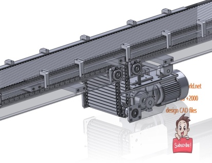 industrial 3d model roller conveyor 3d print model - Mito3D